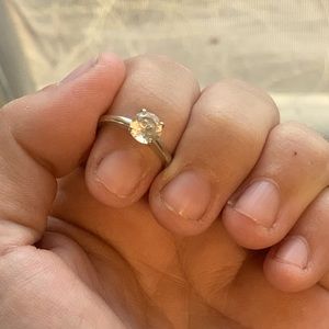 1kt diamond white gold engagement ring